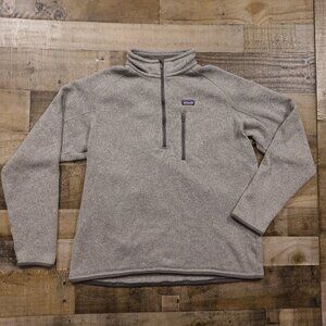 Patagonia Better Sweater 1/4 Zip Fleece Pullover Men’s XL Gray Outdoor